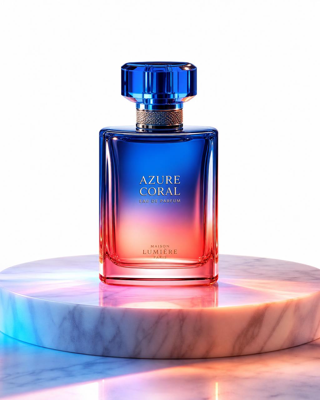 Photographie publicitaire d'un flacon de parfum réalisée à Biarritz